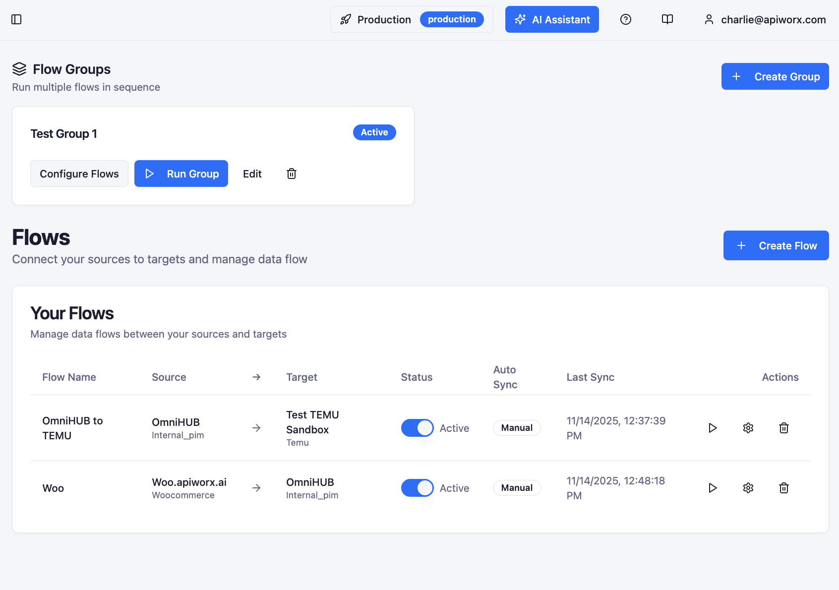 Automated Flows - Set up data synchronization between sources and targets